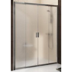Душевая дверь RAVAK Blix BLDP4-180 четырёхэлементная, раздвижная 1800x1770 мм h1900, профиль полированный алюминий, стекло GRAPE 0YVY0C00ZG