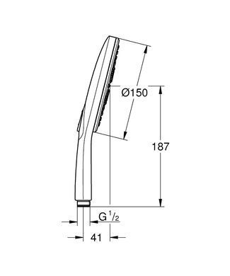 Ручний душ GROHE VITALIO SMARTACTIVE 150 (26597000)