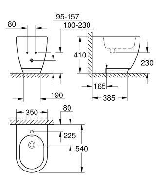 Підлогове біде GROHE ESSENCE (3957500H)