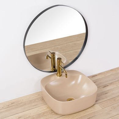 Раковина REA LUIZA BEIGE MATT 42.5х42.5 / бежева (REA-U9607)