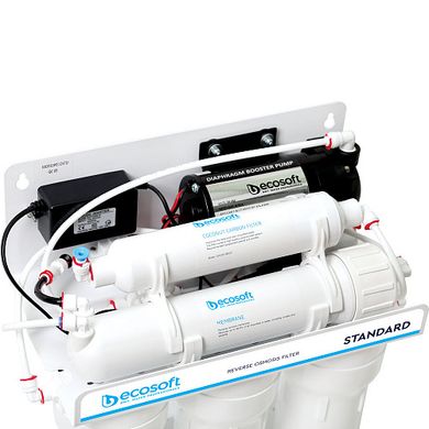 Фильтр обратного осмоса Ecosoft Standard с насосом (MO550PECOSTD)