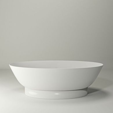 Ванна из искусственного камня отдельностоящая STUDIO STONE MERSEY 190х80 (MER190х80)
