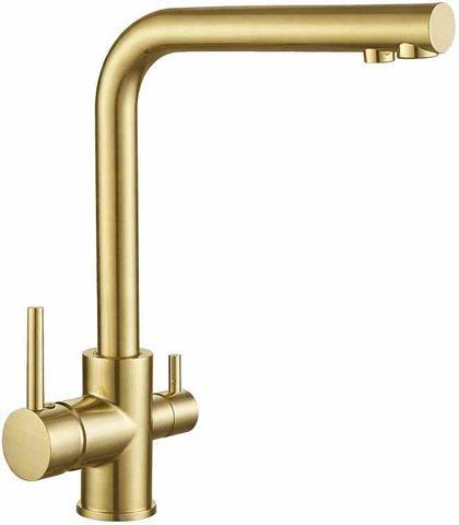 Змішувач для кухні VBI GEMINI BRUSHED GOLD (VBI-055001BG)