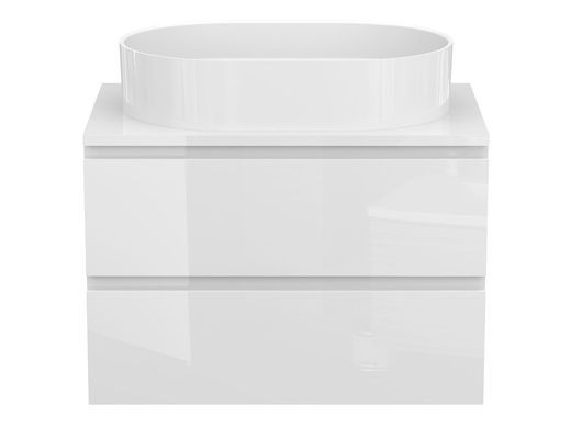 Тумба подвесная MIRAGGIO MONO + раковина KIRA / белая (8815388)