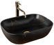 Раковина REA BELINDA BLACK MARBLE MATT 33.5х46.5 / чорна (REA-U8908)