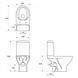 Підлоговий унітаз CERSANIT MODUO CLEAN ON 649 010 / сидіння SOFT CLOSE SLIM (K116-001)