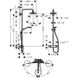 Hansgrohe Душевая система Croma S Showerpipe Select 180 2jet Showerpipe с термостатом белый хромированный (27253400)