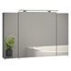 Зеркальный шкаф Sanwerk "ЭВЕРЕСТ ZOOM" 100 см серый с линзой без подсветки MV0000784