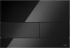 Панель смыва с двумя клавишами TECEsquare, стекло черное, кнопки черные (9240809)