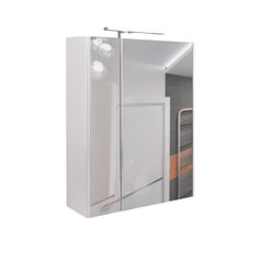 Зеркальный шкаф подвесной QTAP ALBATROSS 600х700х145 White с LED-подсветкой (QT0177ZP600LW)