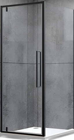 Душова кабіна DUSEL DL198B + DL196B 1000X1000X1900 / BLACK MATT (DUSEL-140), Прозоре скло