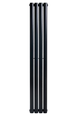 Вертикальный дизайнерский радиатор отопления ARTTIDESIGN Rimini 4/1500/236 черный матовый
