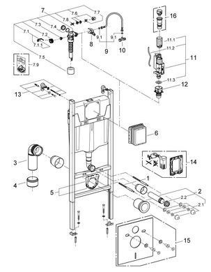Інсталяція для унітазу GROHE SOLIDO (38971000)