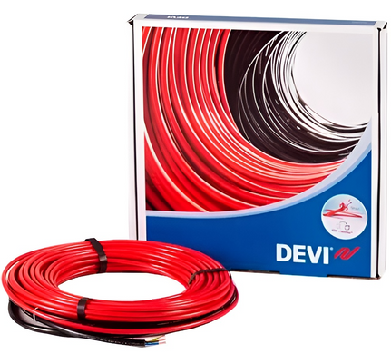 Нагрівальний двожильний кабель DEVI FLEX 18T - 34м / 4,2м² / 615Вт (140F1240)