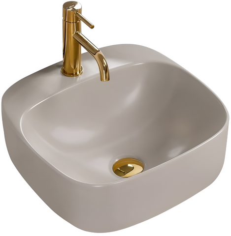 Раковина REA LUIZA GREY MATT 42.5х42.5 / сіра (REA-U9610)