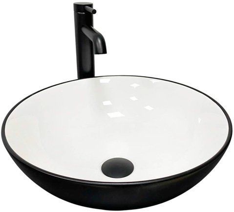 Раковина VBI AMALFI BLACK WHITE (VBI-013401)