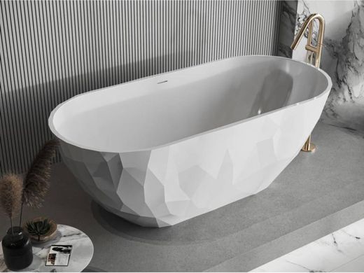 Ванна зі штучного каменю Miraggio Sapfire 165x75 біла глянсова (0002250)