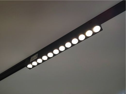 Светильник трековый магнитный линейный KW-301/12W NW DC48V BK