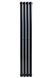 Вертикальный дизайнерский радиатор отопления ARTTIDESIGN Rimini 4/1500/236 черный матовый