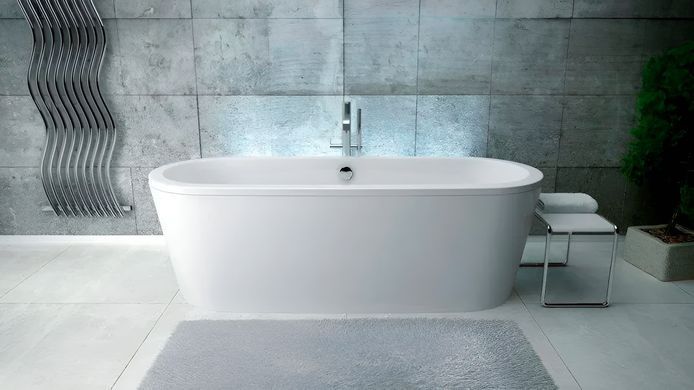 Ванна акриловая отдельностоящая BESCO VICTORIA 160х75 + сифон (#WKV-160-WZ)