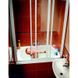 Шторка для ванни з дверима RAVAK AVDP3-120 трьохелементна, розсувна 1170-1210x1370 мм профіль сатин, скло RAIN 40VG0U0241, 1170