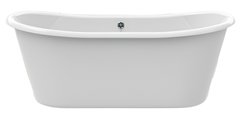 Ванна акриловая отдельностоящая KNIEF AQUA PLUS PRINCESS 170х70 White Mat/Black Matt (0100-081bicolour mat)