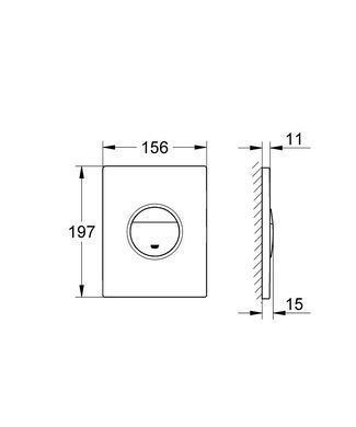 Клавіша змиву для унітазу GROHE NOVA COSMOPOLITAN (38765000)