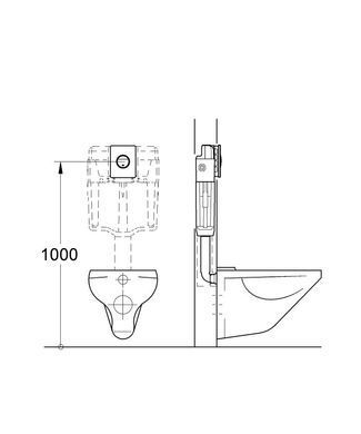 Клавіша змиву для унітазу GROHE NOVA COSMOPOLITAN (38765000)
