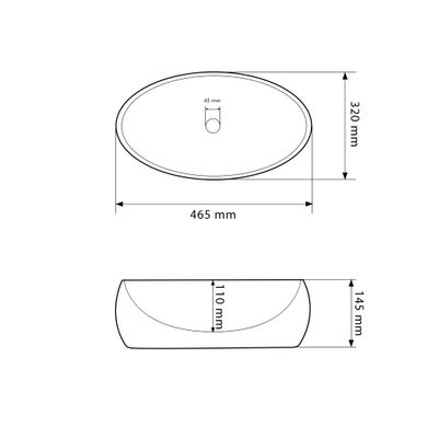 Раковина VBI VENETO STONE MATT накладна (VBI-012803)