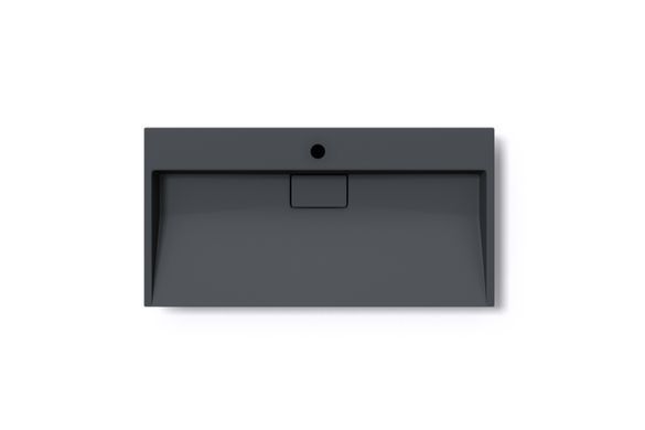 Раковина зі штучного каменю VBI ESTE 46х90 BLACK 1/O (VBI-019919)