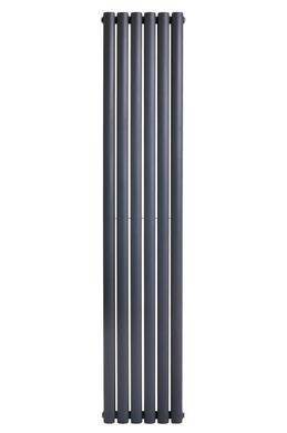 Вертикальний дизайнерський радіатор опалення ARTTIDESIGN Rimini II 6/1800/354/50 сірий матовийовий
