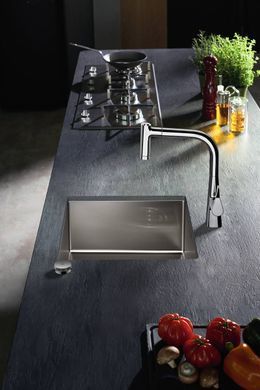 Кухонна мийка HANSGROHE S711-F450 1X35&Oslash; 550х500 STAINLESS STEEL (43301800)