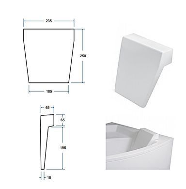 Підголівник для ванни BESCO MODERN (ZWM)