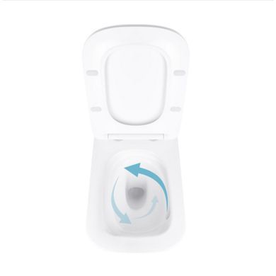 Подвесной унитаз QTAP TERN ULTRA QUIET WHITE + сиденье SOFT CLOSE (QT17332303AW)