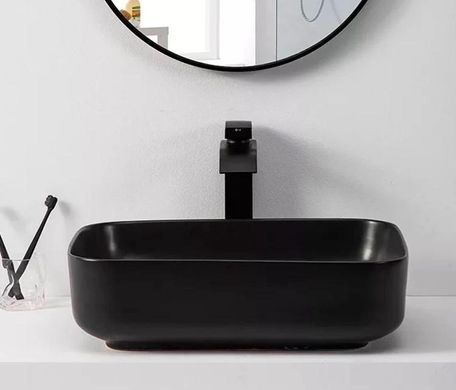 Раковина DUSEL CUBIS 39х50 500251B / чорна (DUSEL-367)