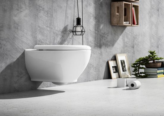 Подвесной унитаз VOLLE OLIVA + сиденье SLIM SOFT CLOSE (13-45-165)
