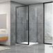 Душевая кабина DUSEL DL198B+DL196B 900X900X1900 / BLACK MATT (DUSEL-139), Прозоре скло
