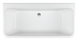 Ванна акрилова RADAWAY GLORIA 170x75 білий + ніжки + сифон R135L (WA1-54-170x075U)