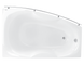 Ванна акриловая PAA RIGONDA 180х110 R / цветная (VARI/L/01)