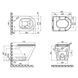 Подвесной унитаз QTAP SCORPIO / сидение SOFT CLOSE (QT1433053ERW)