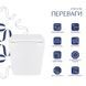 Подвесной унитаз QTAP TERN ULTRA QUIET WHITE + сиденье SOFT CLOSE (QT17332303AW)