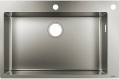 Кухонная мойка S712-F660 на столешницу 760х500 стальная (43308800) Stainless Steel