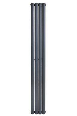 Вертикальний дизайнерський радіатор опалення ARTTIDESIGN Rimini II 4/1800/236/50 сірий матовий