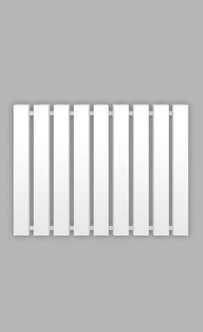 Водяной полотенцесушитель GENESIS AQUA BATTERIA 1200х600 / белая (GA-34031)