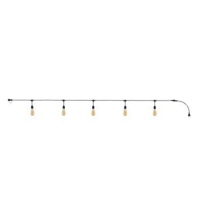 Вулична гірлянда на 5 ламп HD-123S/5 E27 IP65 BK 5M