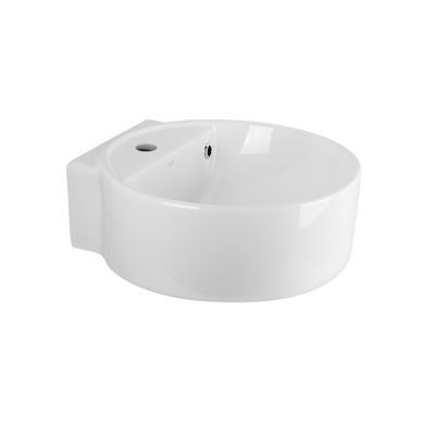 Раковина QTAP SWAN 43х43 / донний клапан (QT1611A005W)