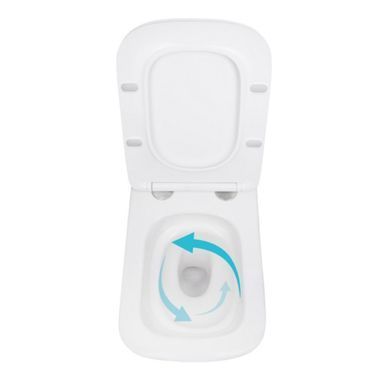 Подвесной унитаз QTAP TERN + сиденье SOFT CLOSE (QT17332303ASW)