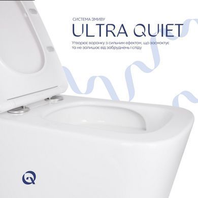 Подвесной унитаз QTAP TERN + сиденье SOFT CLOSE (QT17332303ASW)