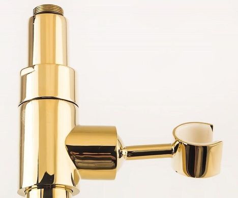 Душова система KRAUS APOLLO со смесителем для ванны, верхним и ручным душем, золото KEF-16055G