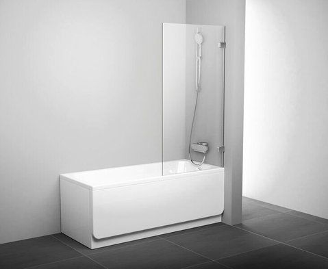 Шторка для ванны RAVAK BVS2-100 L 795-805х1500 / профиль хром / стекло TRANSPARENT (7ULA0A00Z1)